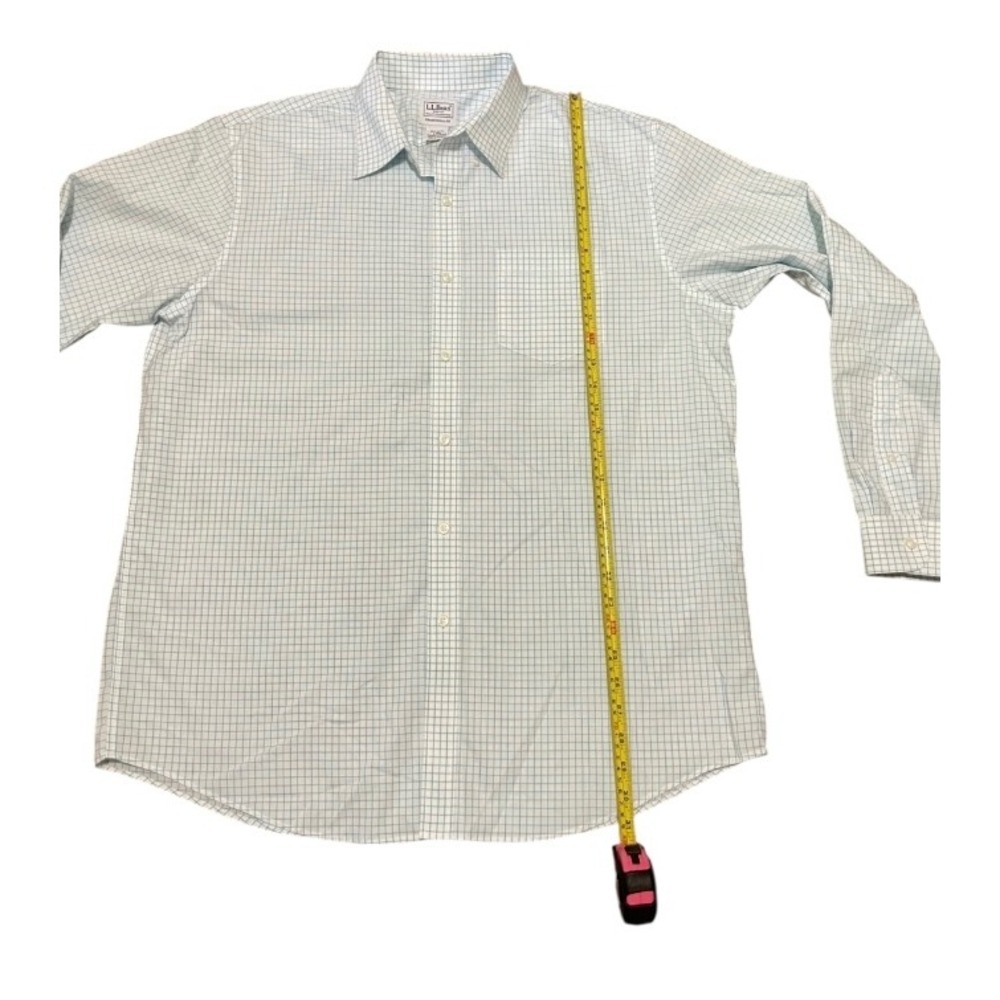 L.L. Bean Plaid Button Down Shirt Long Sleeve Traditional Fit Mens‎ Size L - Picture 4 of 5